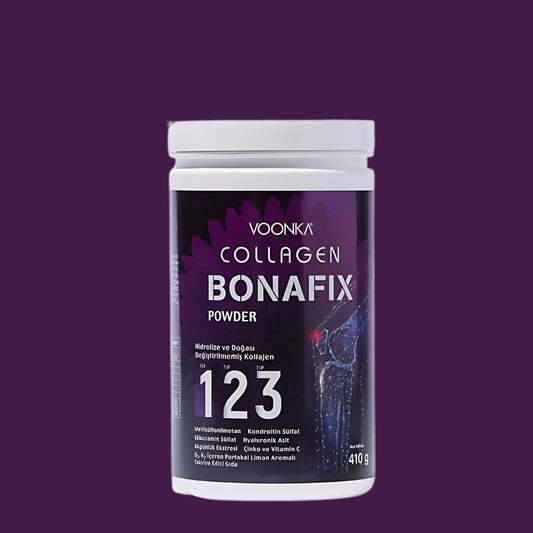 Voonka Bonafix Collagen - колаген на прах тип 1, 2, 3 за стави с хиалуронова киселина, хондроитин и витамин C, 410 г.