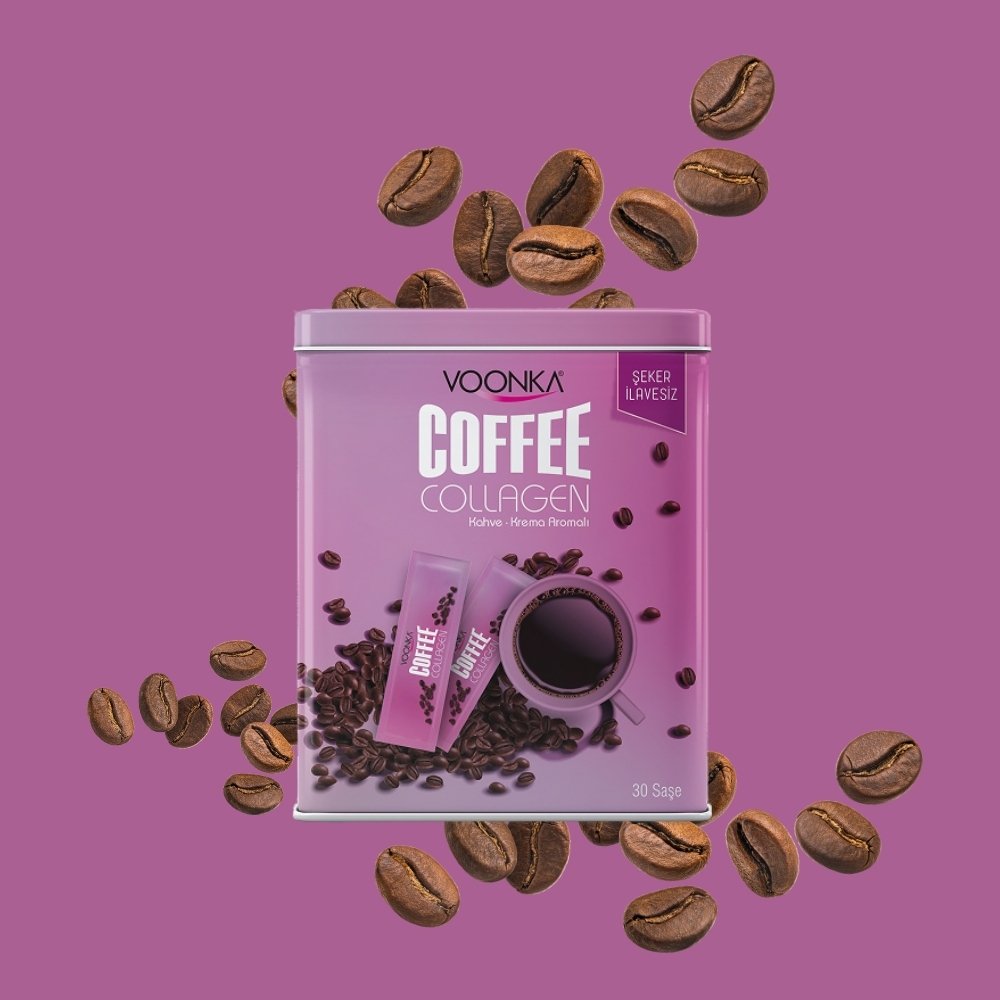 Voonka Coffee Колаген - кутия с 30 сашета колаген, без добавена захар.