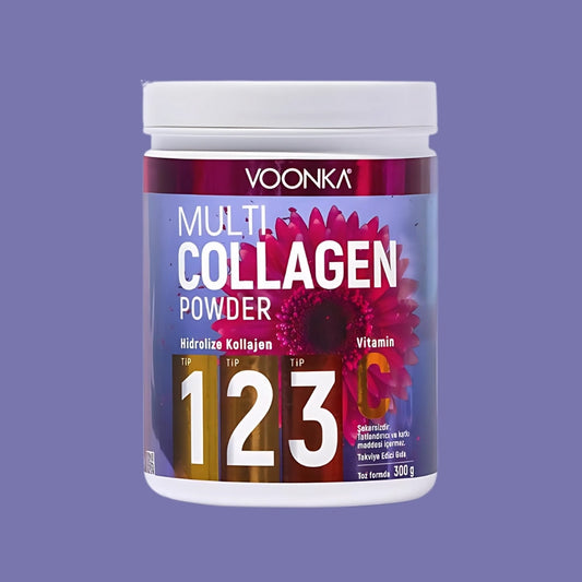 Voonka Multi Collagen колаген на прах - хидролизиран колаген тип 1,2,3 с витамин C, 300 г