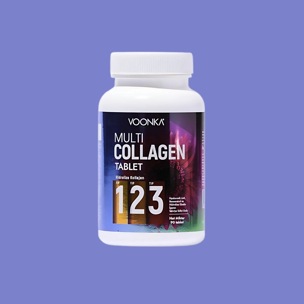 Voonka Multi Collagen колаген таблетки - хидролизиран колаген тип 1,2,3 - 90 таблетки